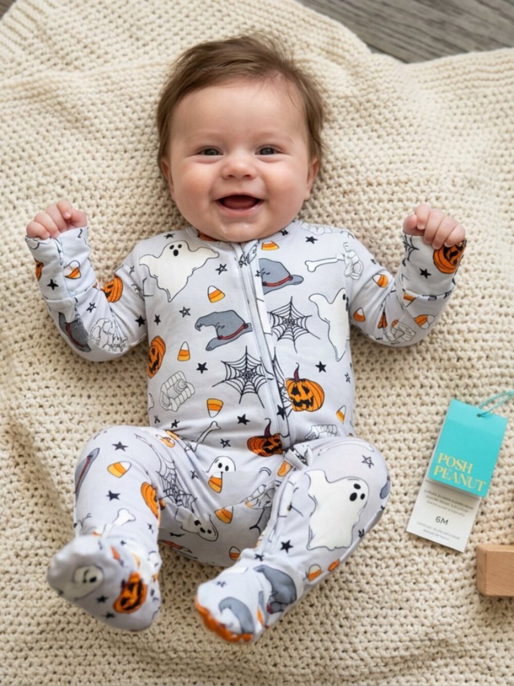 Posh Peanut Halloween Footed Sleeper NWT Newborn Pajamas